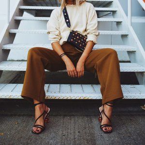 Uniqlo U WIDE-FIT CURVED JERSEY PANTS Size XS